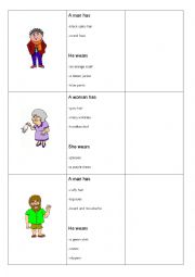 English Worksheet: describing people