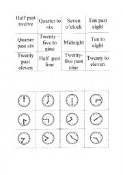 English Worksheet: whats the time?