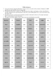 English Worksheet: Prefix dominoes