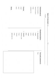 English Worksheet: Technical specifications worksheet