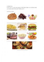 English Worksheet: comfort foods