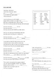 English Worksheet: Evil like me 