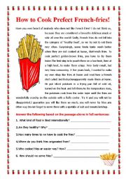 How to Cook the Perfect French Fries!