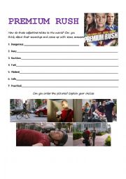 English Worksheet: Premium Rush