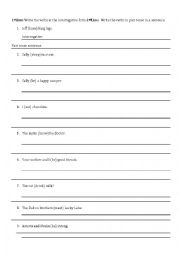 English Worksheet: Interrogative present and simple past. 