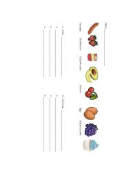 English Worksheet: Foods: I like... I dont like...