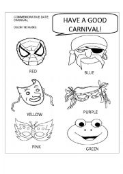 English Worksheet: CARNIVAL