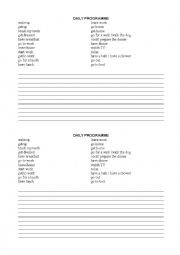 English Worksheet: Daily Routine CZ