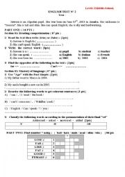 English Worksheet: smart test