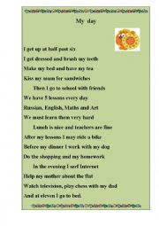 English Worksheet: English  poem 