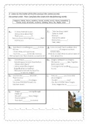 English Worksheet: How to Train Your Dragon 2. 