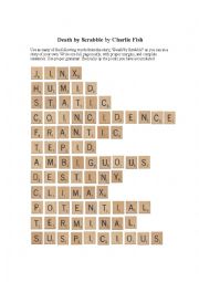 Death by Scrabble - Charlie Fish   Essay writing activity