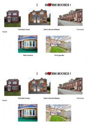 English Worksheet: british houses