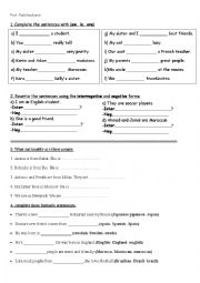 English Worksheet: verb be practice with Nationalities