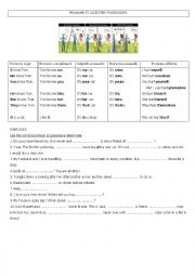 English Worksheet: Pronouns