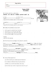 English Worksheet: Song Activity - Tax man By The Beatles