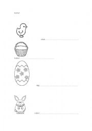 English Worksheet: Easter phonics