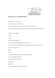 English Worksheet: video - the train driver