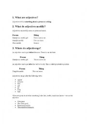 English Worksheet: Adjetives Doc