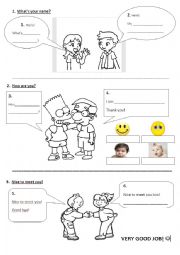 English Worksheet: Introduce Yourself