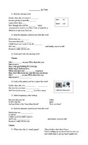 English Worksheet: Drive by Train