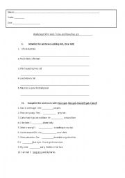 English Worksheet: PHYSICAL DESCRIPTIONS VOCABULARY/ HAVE GOT USE/ VERB TO BE