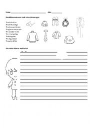 English Worksheet: Clothes and people descripcion 