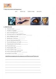 English Worksheet: Partly Cloudy