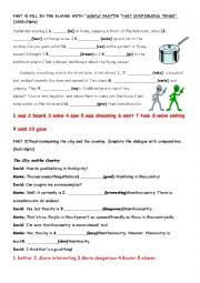 English Worksheet: SIMPLE PAST OR PAST CONTINUOUS TENSE. 