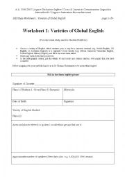 English Worksheet: english worksheet