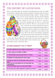 English Worksheet: The History of the Easter Egg