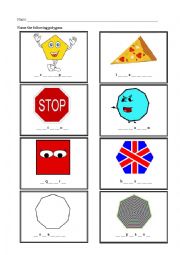 English Worksheet: Name the polygon!