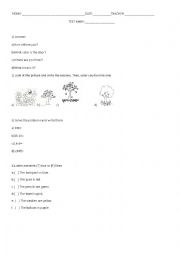 English Worksheet: classwork