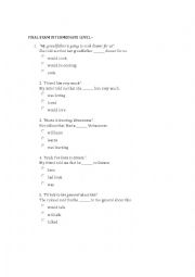 English Worksheet: multiple choice REPORTED SPEECH