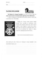 English Worksheet: Playing for chance