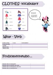 English Worksheet: Clothes