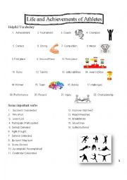 English Worksheet: Achievements of Costa Rican Athletes