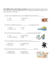 English Worksheet: Likes dislikes