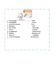 English Worksheet: JOBS