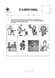 English Worksheet: What is going to happen