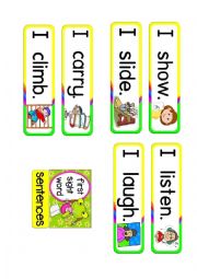 First Sight Words - sentences