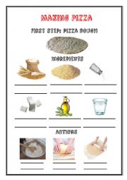 Making Pizza - Cooking Vocabulary