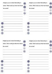 English Worksheet: Hibernation Activity