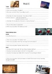 English Worksheet: Wall E and Dystopia