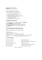 Patience Take That Fill in the gaps worksheet