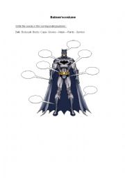 English Worksheet: Superhero costume