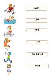 English Worksheet: Actions for kids