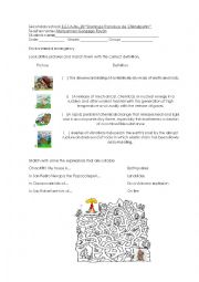 English Worksheet: environmentar emergency