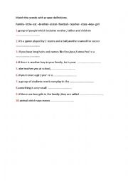 English Worksheet: vocabulary