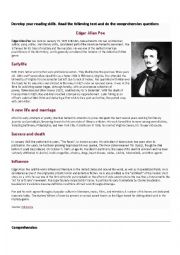 autobiography comprehension worksheets pdf